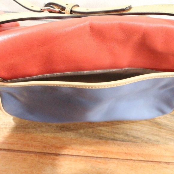 Coach Color Block Coral and Blue - Picture 5 of 5
